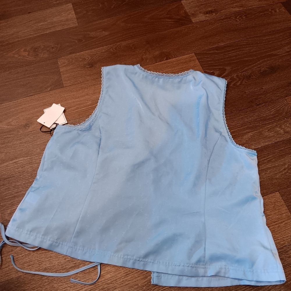 Altar'd State Navy Sleeveless Tie-Front Top - Picture 5 of 5